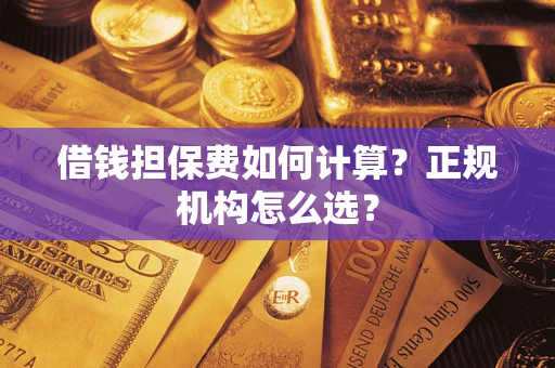 济南借钱担保费如何计算？正规机构怎么选？