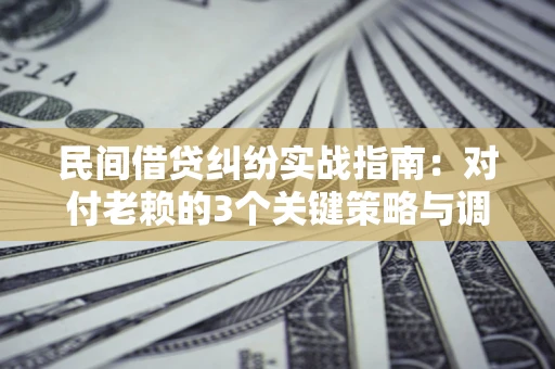 济南民间借贷纠纷实战指南：对付老赖的3个关键策略与调解盲区解析